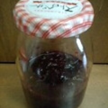 ちょうど冷凍していたブルーベリーがあったので作りました☆
お砂糖不使用、蜂蜜で作るのもいいですネ！ごちそうさまでした＾＾